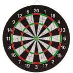 Abbey Unisexs 52AZ Flock Dartboard, Multi-Coloured, One Size