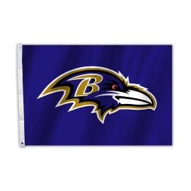 NFL Baltimore Ravens Logo 2' x 3' Flag, Blue