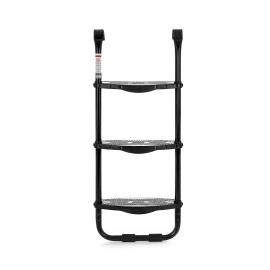 SkyBound Three-Step Universal Trampoline Ladder - Wide-Step Ladder for Trampoline - Heavy-Duty Steel Ladder with Non-Slip Plastic Steps - Trampoline Parts and Accessories - Durable and Easy Install