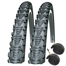 Schwalbe CX Comp 700 x 30c Bike Tyres (Pair) with Presta Inner Tubes