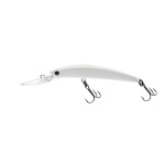 Yo-Zuri Crystal Minnow Deep Diver Walleye, Floating, 3-1/2 Inch, 90mm, White