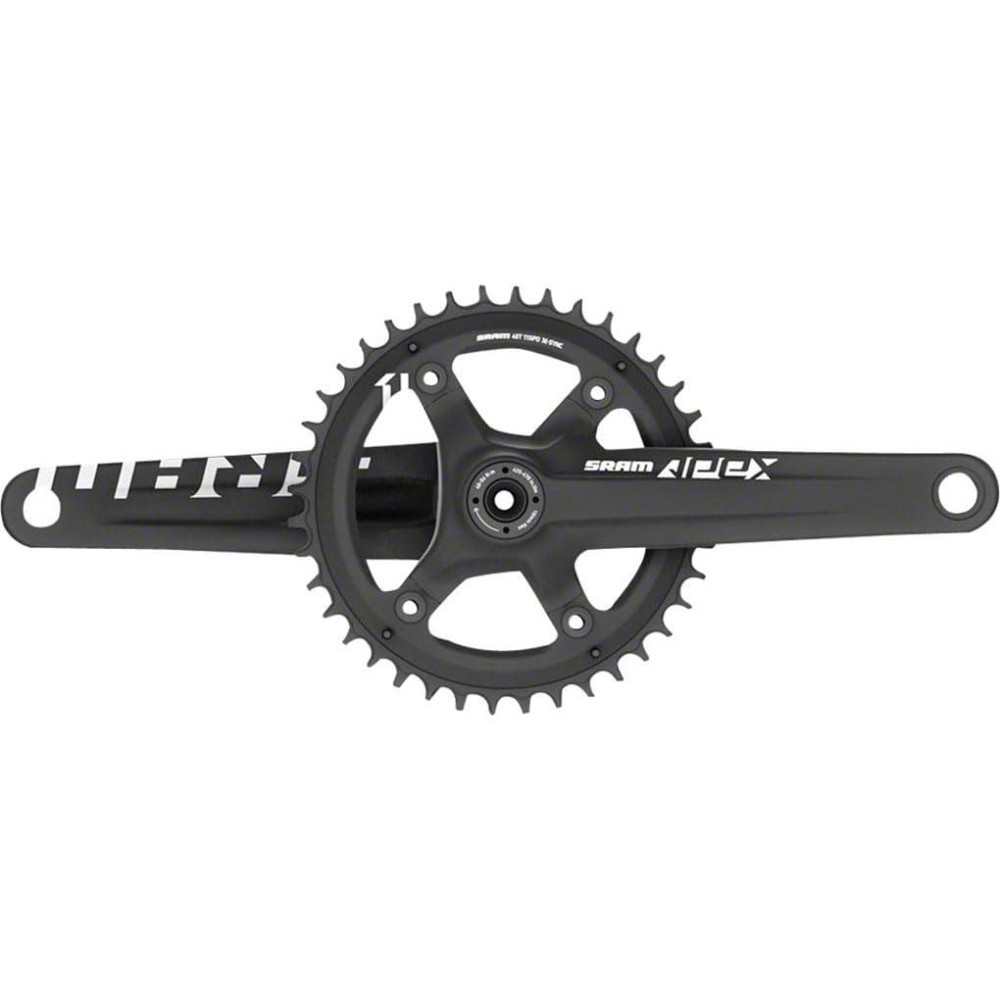 SRAM Apex 1 Crankset - 165mm, 10/11-Speed, 42t, 110 Asymmetric BCD, GXP Spindle Interface, Black