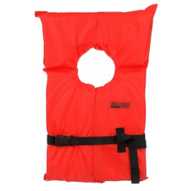 SEACHOICE 85520 Life Vest, Type II Personal Flotation Device Orange Adult