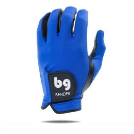 BG Bender Golf Glove Wear On Left (Blue, Mens Small)