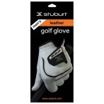 Stuburt Golf STGLV10 Mens Urban Golf Glove with Cabretta Leather & Microfibre, White/Black, Mens Left Hand X-Large