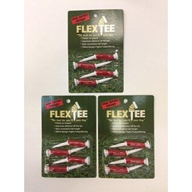 Flex Tee Offset Driver Golf Tees, 3-Pack Deal, 12-tees, New