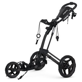 Clicgear Rovic Model RV2L 3-Wheel Golf Push Cart, Foldable (Charcoal/Black)