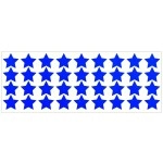 LiteMark Reflective Blue 1 Inch Stars Sticker Decals for Helmets, Bicycles, Strollers, Wheelchairs and More - Pack of 36