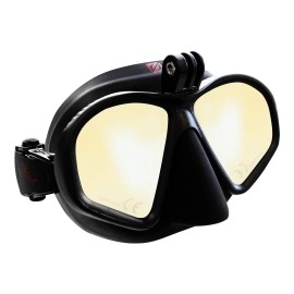 Hammerhead Spearguns MV3 Action Diving Mask - Ultra Clear with Amber Tint
