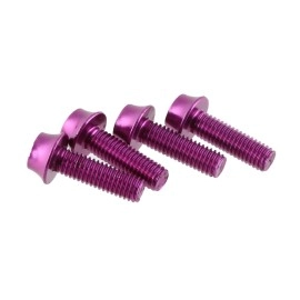 Wolf Tooth Precision Anodized Water Bottle Cage Bolts - 4 Pcs. Purple