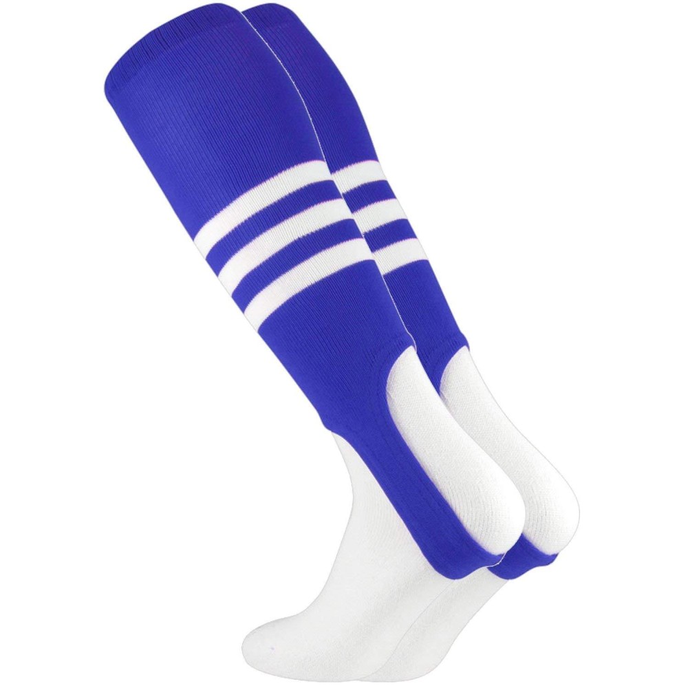 TCK Striped Baseball Stirrups Pattern B (Royal/White, Large)