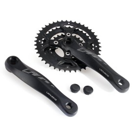 shsyue 42/34/24T Mountain Bicycle Bike Road MTB Crankset 170mm 7/8 Speed Aluminum Black