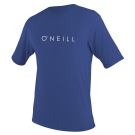 ONeill Youth Basic Skins UPF 50+ Short Sleeve Sun Shirt, Pacific, 8