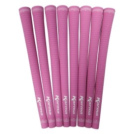 Karma 8 Piece Ladies Pink Golf Grips Pro Velvet Grip Set Pack