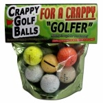 Gears Out Crappy Golf Balls for a Crappy Golfer - Funny Gag Gifts for Golfers Guaranteed NOT to Improve Your Golf Game Includes 5 Golf Balls Novelty Golf Gifts