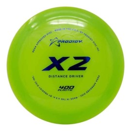 Prodigy Disc 400 X2 Driver Overstable Distance Driver Disc Golf Disc Extremely Durable Great for Big Hyzers Colors May Vary (165-169g)
