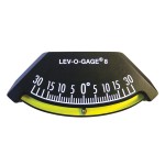 Sun Company Lev-o-gage 8 - Heel Angle Clinometer High-Resolution Clinometer for Modern Boats Mounts on Bulkhead