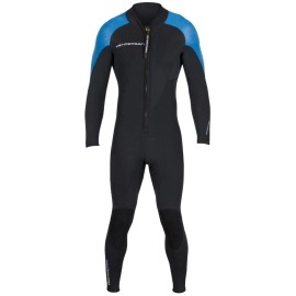 Henderson 3mm Thermoprene Pro Men? Front Zip Jumpsuit, Black/Blue, L