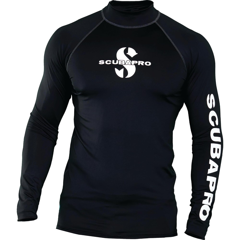 Scubapro Men's UPF 50 Long Sleeve Rash Guard Black