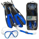 HEAD Marlin SMU Mask Fin Snorkel Set, Blue - Large