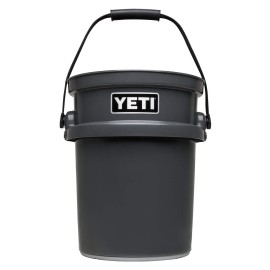 YETI Loadout 5-Gallon Bucket, Impact Resistant Fishing/Utility Bucket, Charcoal