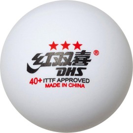 Nittaku NB-1505 Table Tennis Balls, DHS Plastic 3 Star, Pack of 10