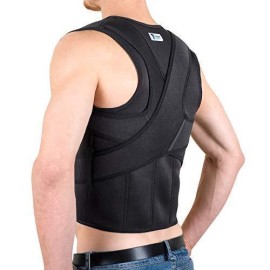 Full Back Brace Posture Corrector for Men and Women - Upper and Lower Back Support - Adjustable Support Brace - Improve Posture - Provide Pain Relief for Neck, Back, Shoulders - L (30