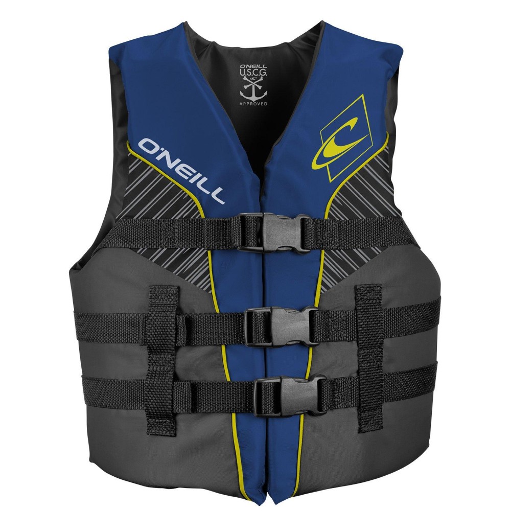 O'Neill Youth Superlite USCG Life Vest,Pacific/Smoke/Black:Yellow,1sz