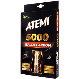 Atemi Table Tennis Bat 5000 (Carbon/Balsa Wood) Professional Table Tennis Bat for Maximum Speed, Rotation and Control