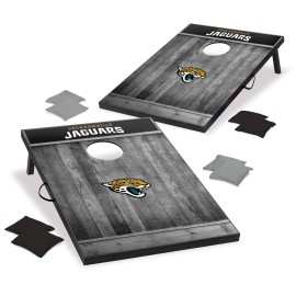 Wild Sports 2'x3' MDF Wood NFL Jacksonville Jaguars Cornhole Set - Grey Wood Design