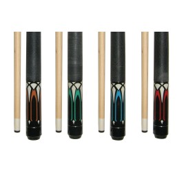ISZY Billiards Pool Stick Set of 4-2-Piece Cue Sticks Made from Hardwood Canadian Maple Wood in 4 Billiards Accessories (Set9)