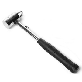 Amicc Portable Chrome Plated Steel Camping Mallet Hammer Tent Peg Puller Removal Tool
