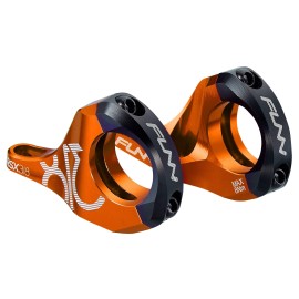 Funn RSX Mountain Bike Direct Mount Bike Stem with 31.8mm Bar Clamp, 2 Pieces Lightweight Split Design for Dual Crown Forks, Adjustable Extension 45-50mm with 20mm Rise (Orange)
