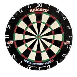 Unicorn Eclipse HD2 High Definition Professional Bristle Dartboard with Increased Playing Area and Super Thin Bullseye