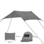 Portable Lightweight Camping Tent Tarp Shelter Hammock Cover Sun Shade Beach Picnic Mat Include Stakes and Carry Bag