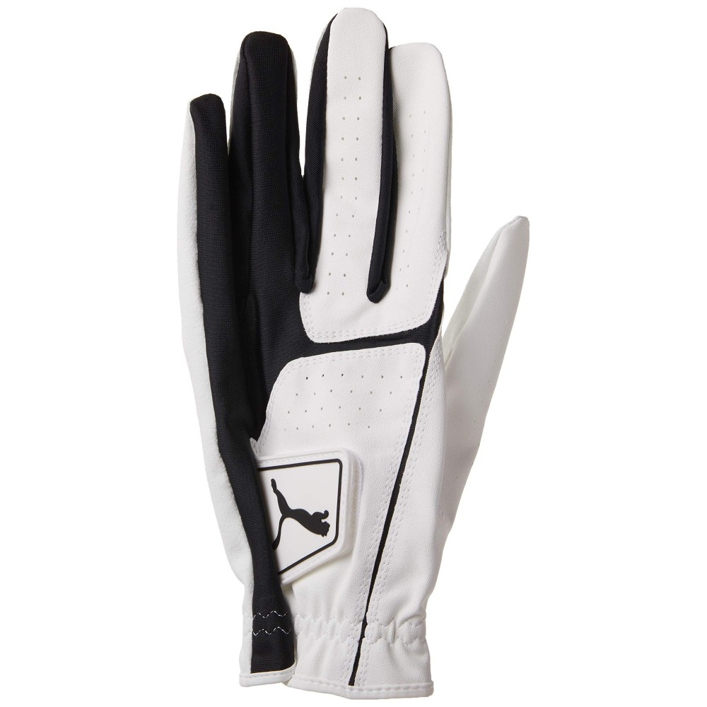 PUMA Golf Men's Flexlite Golf Glove (Bright White-Puma Black, X-Large, Left Hand)
