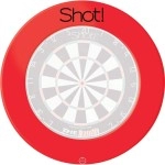 Shot Darts Wall Protector, Dartboard Surround Wall Protector (1 Piece), Durable PU Material, Made in New Zealand, Fits Standard Full Size Bristle Dartboard, Available in Red Color