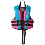 O'Neill Wetsuits Child Reactor USCG Life Vest, Pet/Turquoise/Black, 1SZ, 30-50 lbs