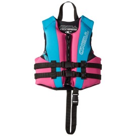 O'Neill Wetsuits Child Reactor USCG Life Vest, Pet/Turquoise/Black, 1SZ, 30-50 lbs