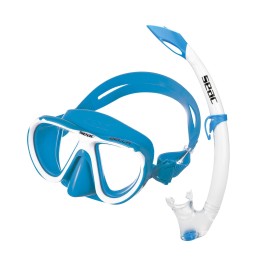 SEAC Set Bella Color, Diving mask and Snorkel Set for Kids, Light Blue, Junior (0890051080000A)