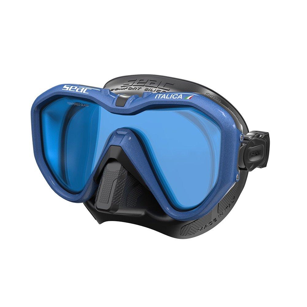 SEAC Italica, Single-Lens Diving Mask for Professional and Recreational Diving and Snorkeling, Made in Italy