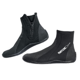 SEAC Standard Neoprene Boot, Black, Small (7/8)