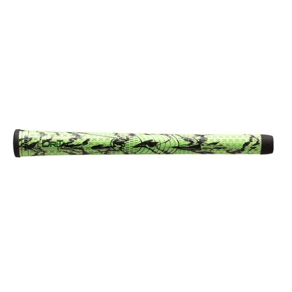 Winn Dri-Tac X Performance Soft Golf Grips (Green Black, Standard)