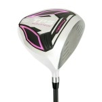 PowerBilt TPS Supertech Womens Golf Driver, Right Handed White/Pink 12 Degrees