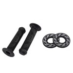 SE Bikes Wing Grips Bundle 2 Items: SE Wing Grips with SE Wing Donuts (Black)