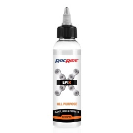RocRide EPIX All-Purpose Bike Chain Lube. Synthetic Oil Cleans, Lubes and Protects Against Wear and Corrosion.