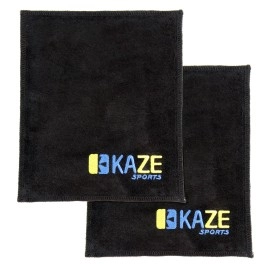 KAZE SPORTS Premium Leather Shammy Pad Bowling Ball Cleaning Towel (2)