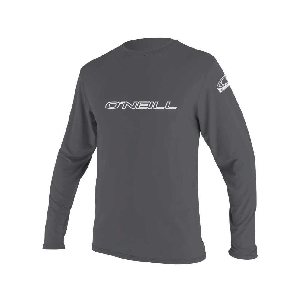 O'Neill Men's Basic Skins Longsleeve Rash Tee LT Graphite (4339IS)