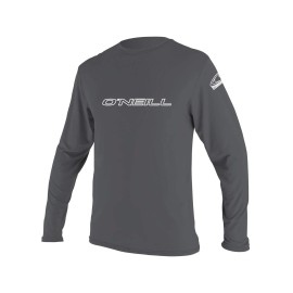 O'Neill Men's Basic Skins Longsleeve Rash Tee XLT Graphite (4339IS)