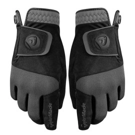 TaylorMade Mens Rain Control Golf Glove, Black, Medium/Large